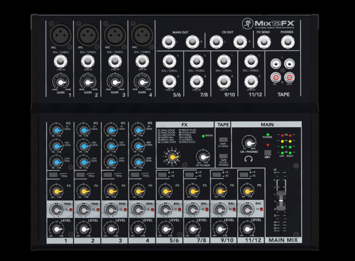 Mackie MIX12FX Consola de Audio - Imagen 2